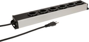 Steckdosenleiste Power Line 6x Typ 13 grau/schwarz 3.0m