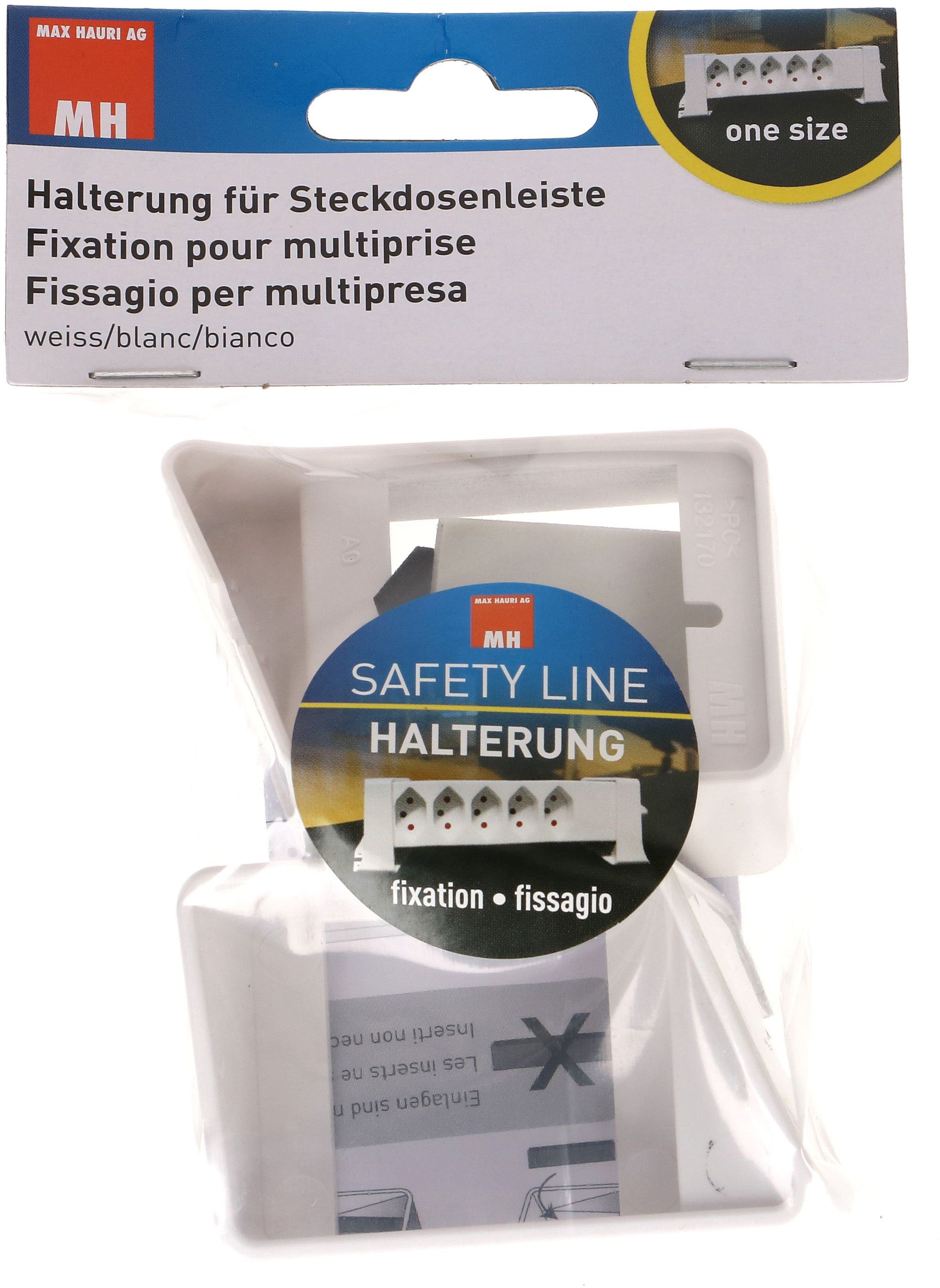 Supporto bianco per multipresa Safety Line