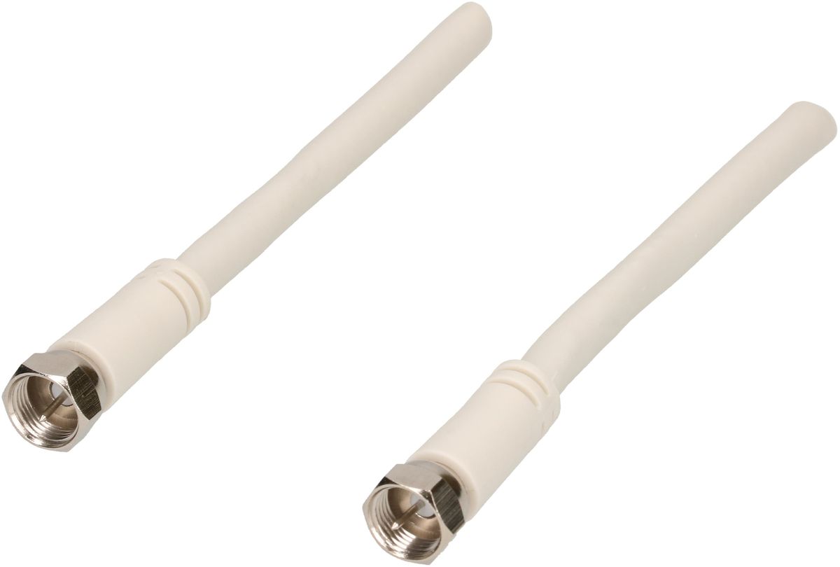 câble de raccordement SAT 90dB 5m blanc