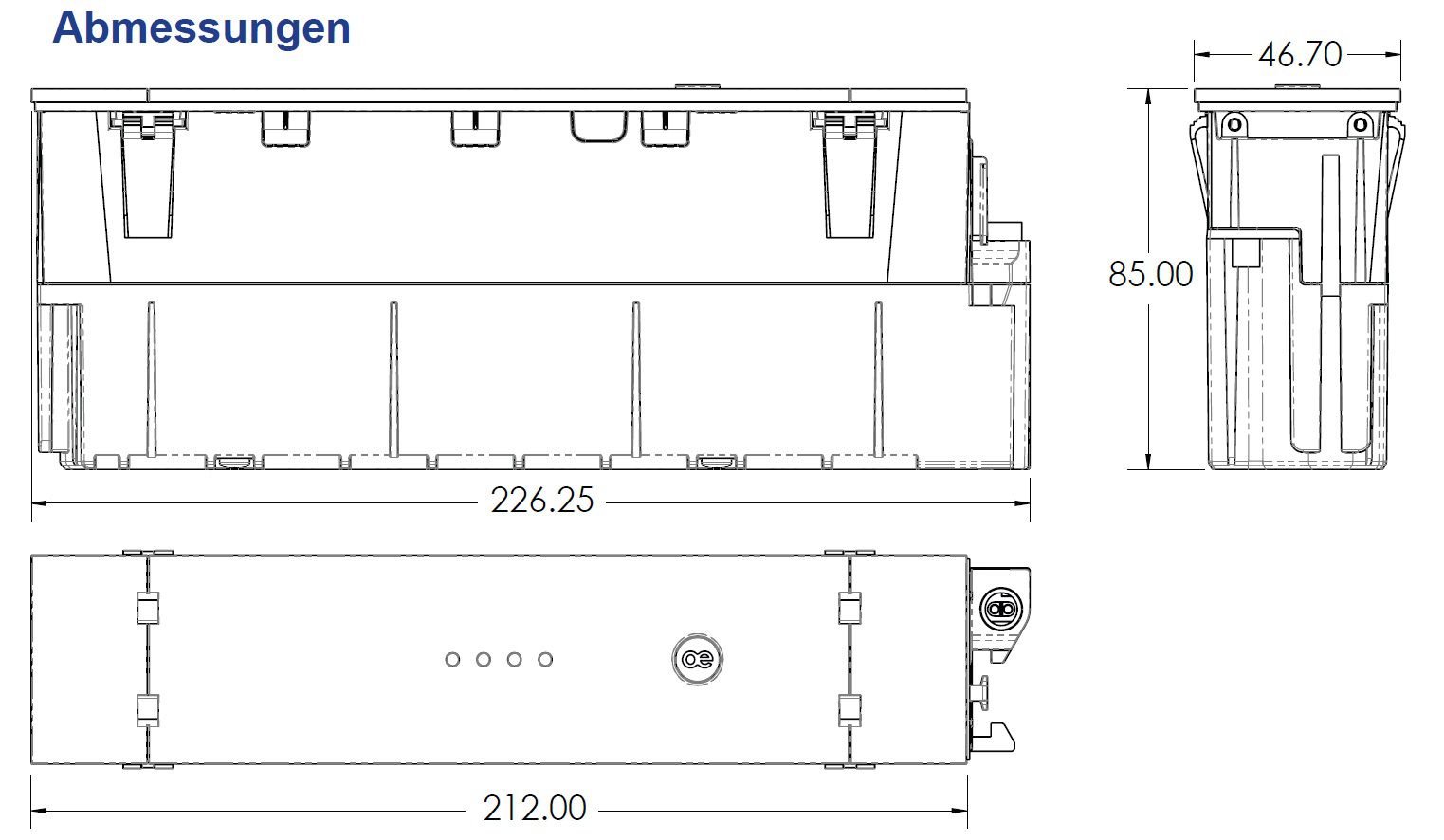 LIBERTY Qikpac 242 Akku ohne Gehäuse schwarz