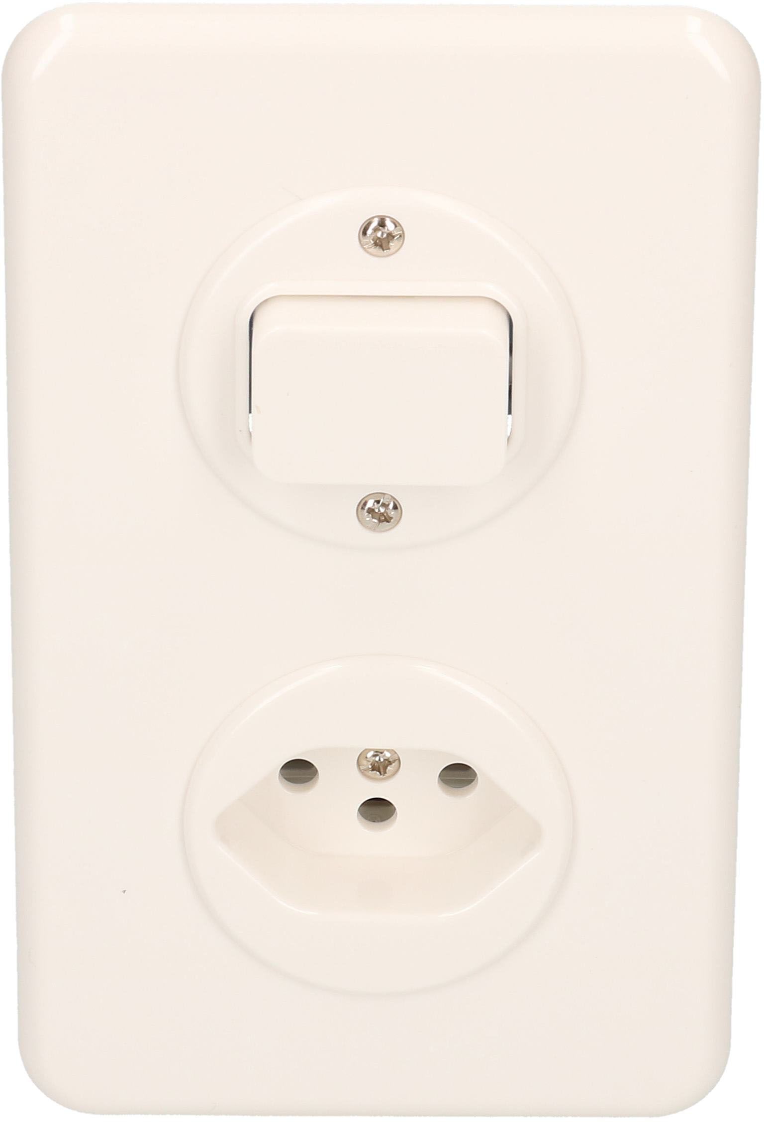 combinazione schema 3 / tipo 13 dim.2x1 INC Basico bianco