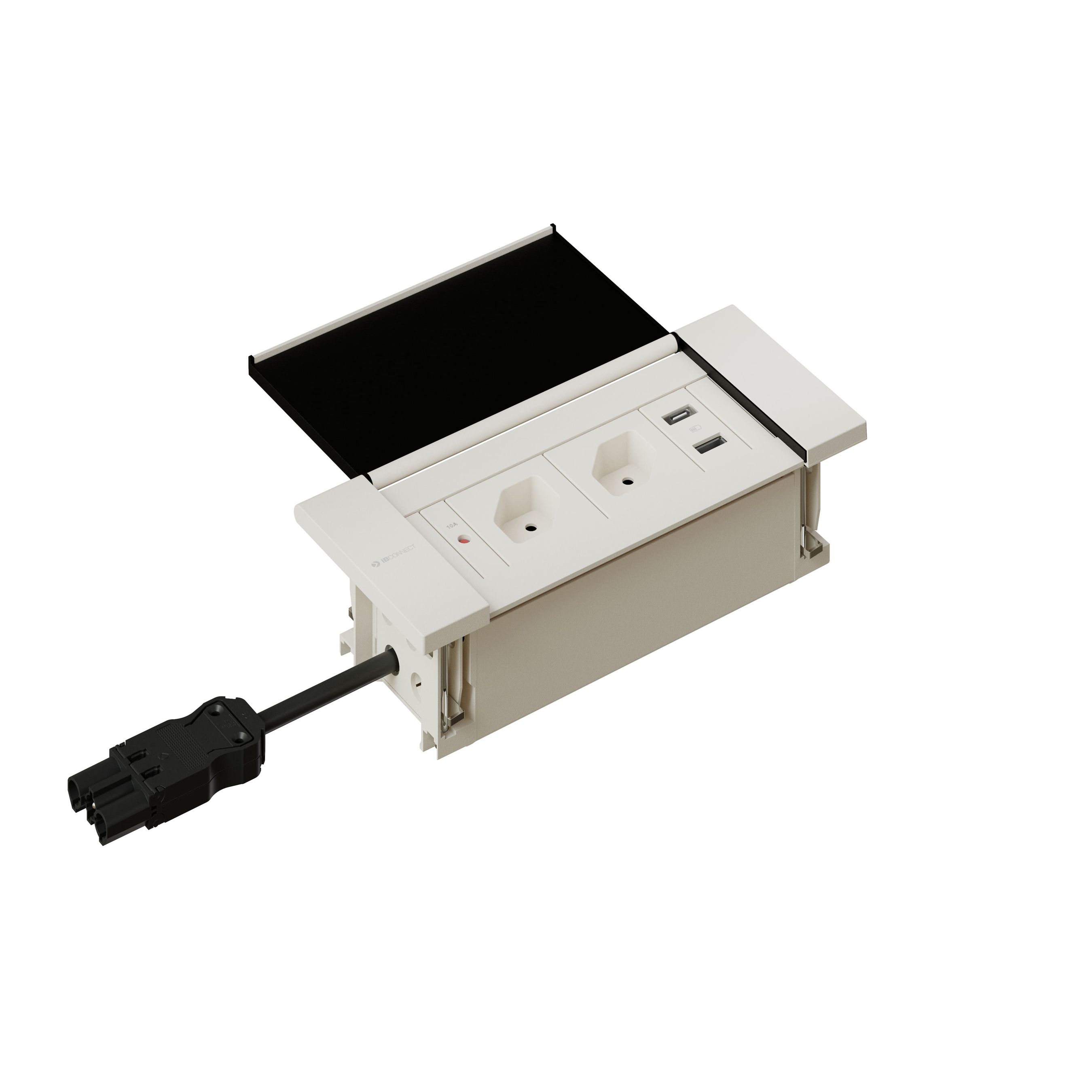 NEXO Steckdoseneinheit weiss 2x Typ 13 1x USB-A/C