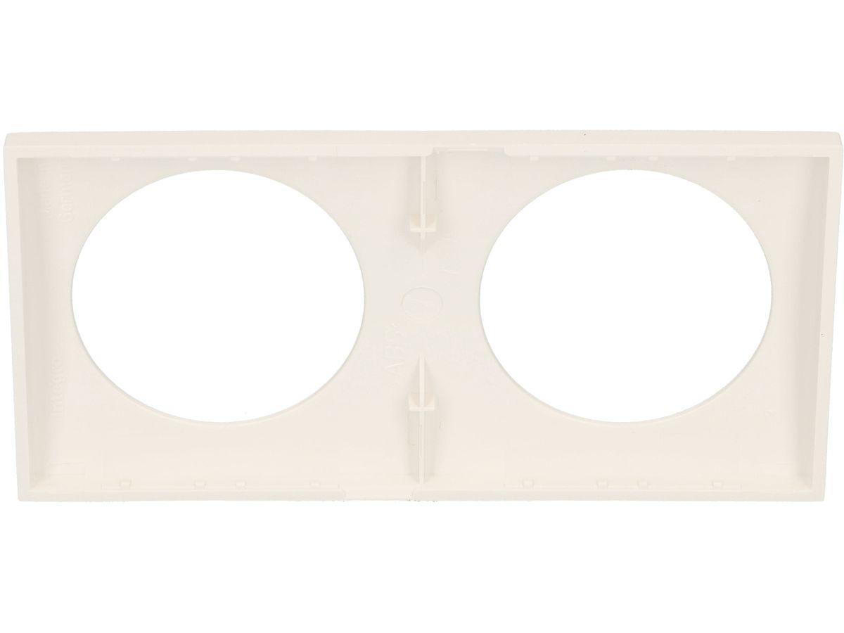 Abdeckrahmen Gr.2x1 UP Integro polarweiss hochglanz