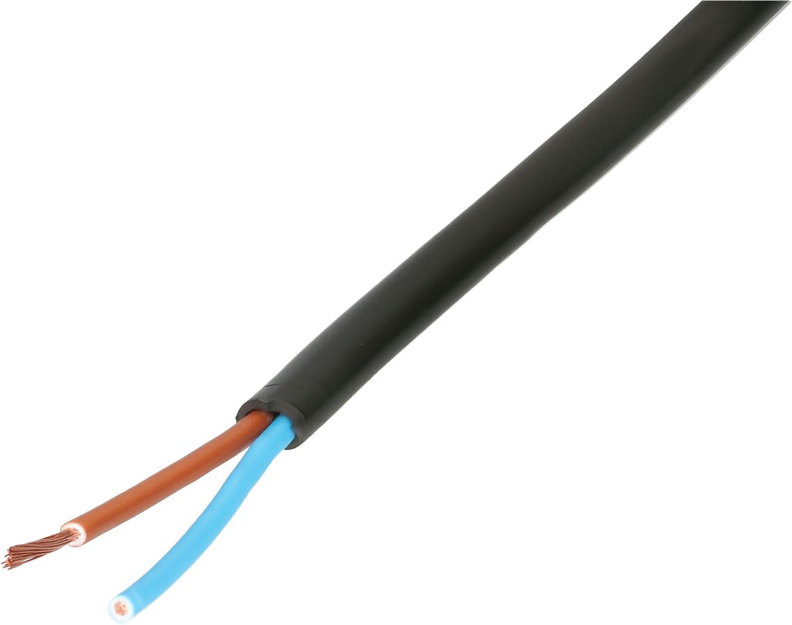 TDF-Kabel H05VVH2-F2X1.0 10m schwarz