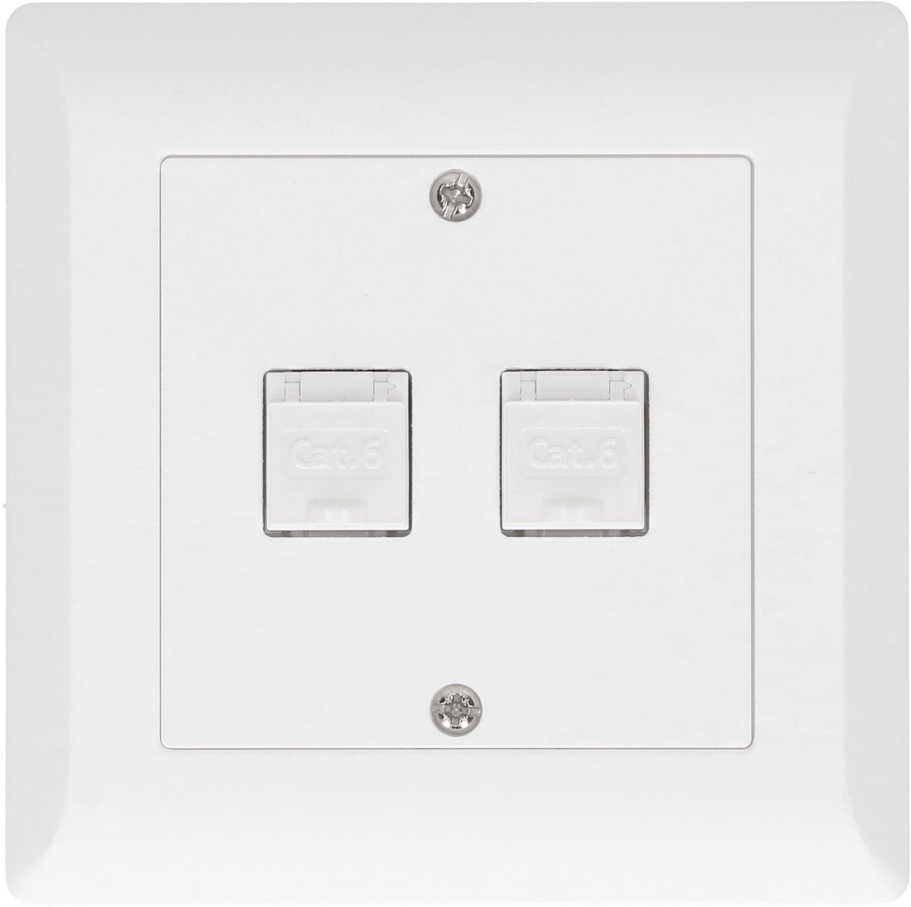 Telefon/Netzwerk 2xRJ45 Kat. 6 UP Kallysto weiss