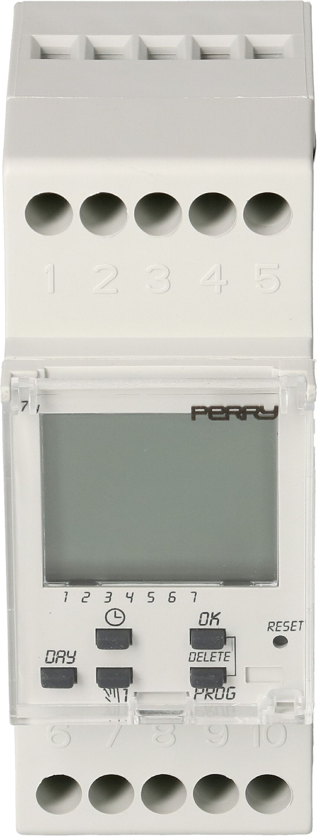DIN-Schaltuhr Perry Digitale Wochenschaltuhr