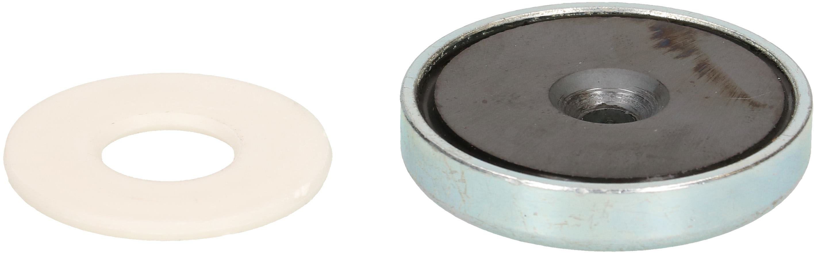 Flachgreifer-Magnet, Hartferrit, D=32x7mm