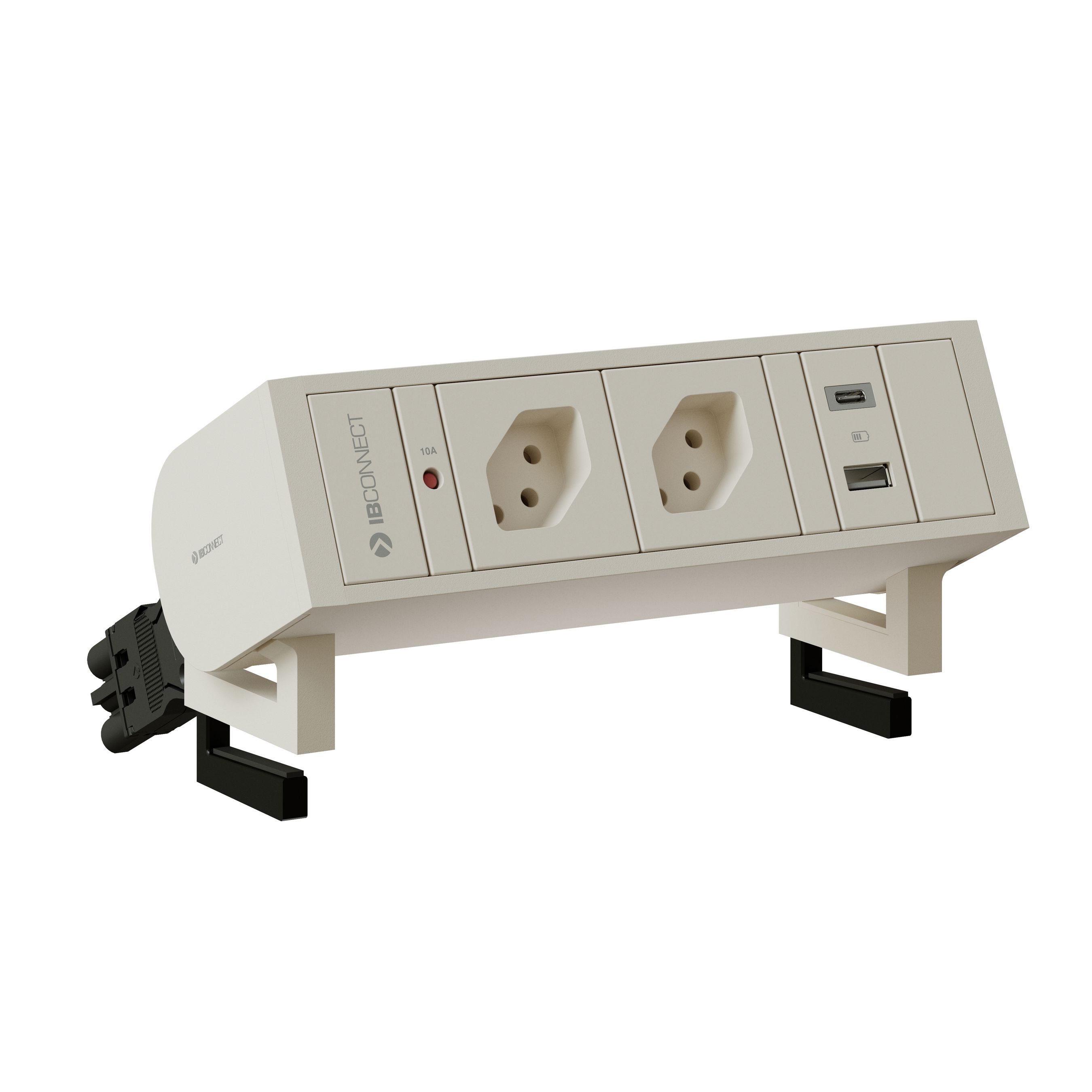 SUPRA presa multipla bianco 2x tipo 13 1x USB-A/C