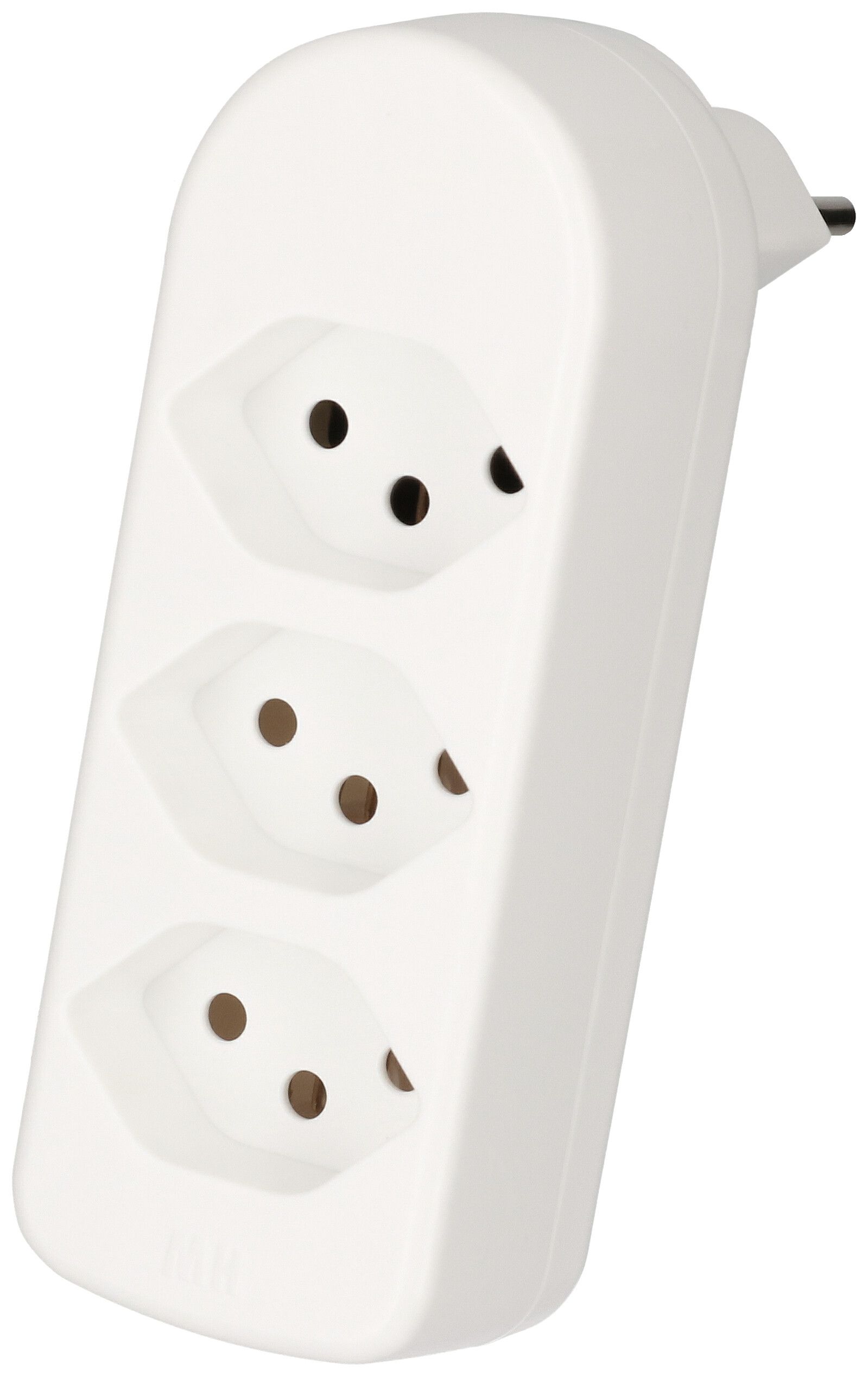 Abzweigstecker ADAPT 3x Typ 13 weiss drehbar Green+Fair