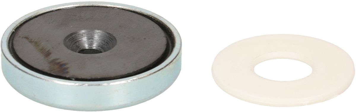 Flachgreifer-Magnet, Hartferrit, D=32x7mm