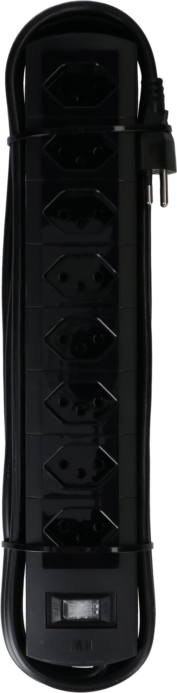 Steckdosenleiste Prime Line 8x Typ 13 schwarz Schalter 3m