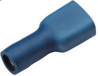 Flachsteckhülse vollisoliert 1.5 - 2.5mm² 6.3 x 0.8mm blau