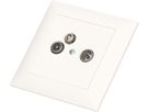 Radio/TV/Daten Durchgangs-/Enddose 15dB UP EdizioDue weiss