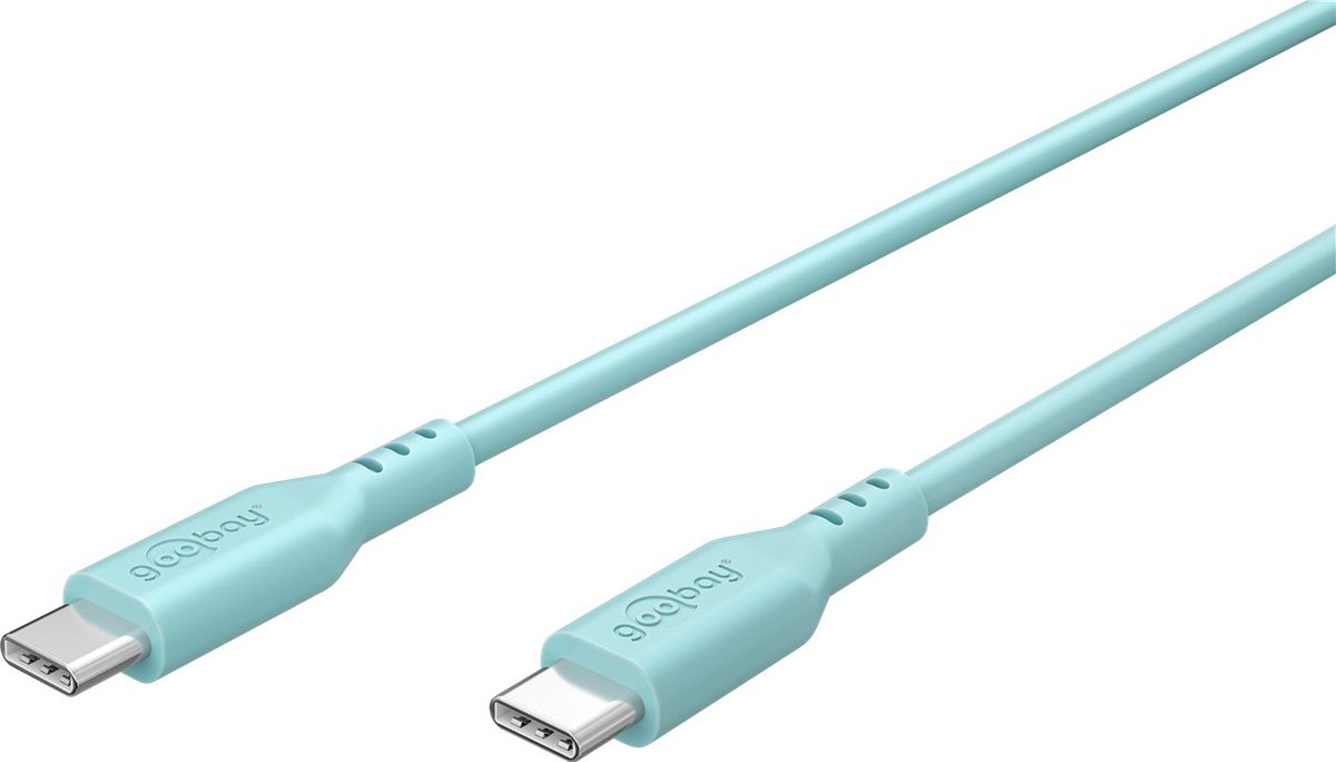 Ladekabel USB-C Silikon 1.5m türkis