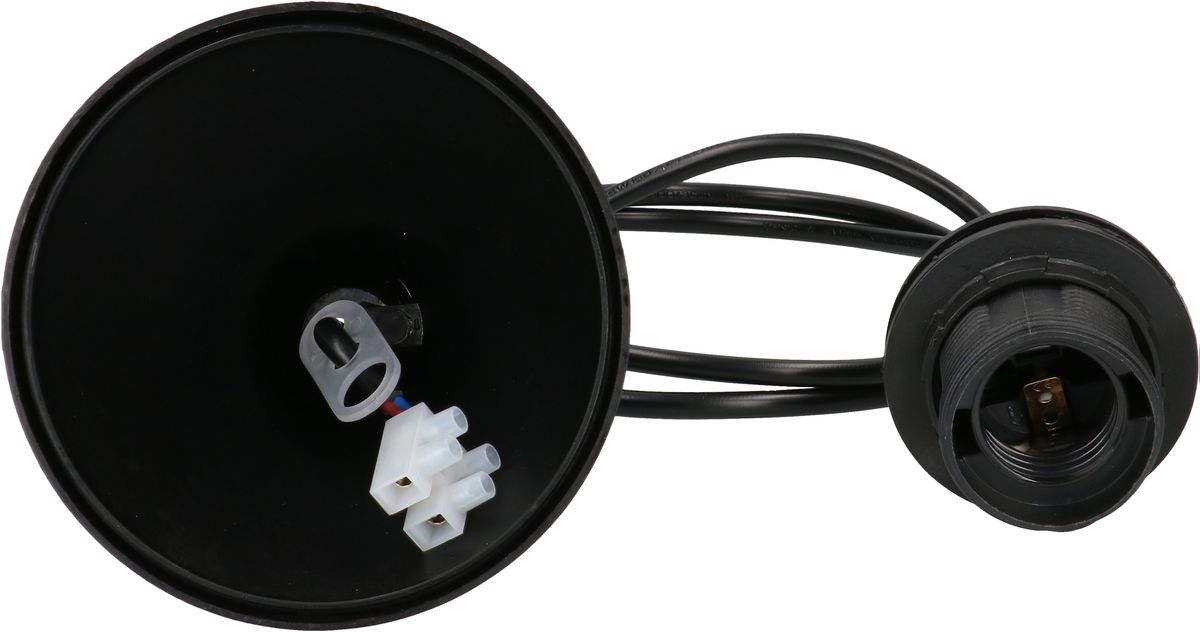 suspension de lampe E27 noir L=1.0m