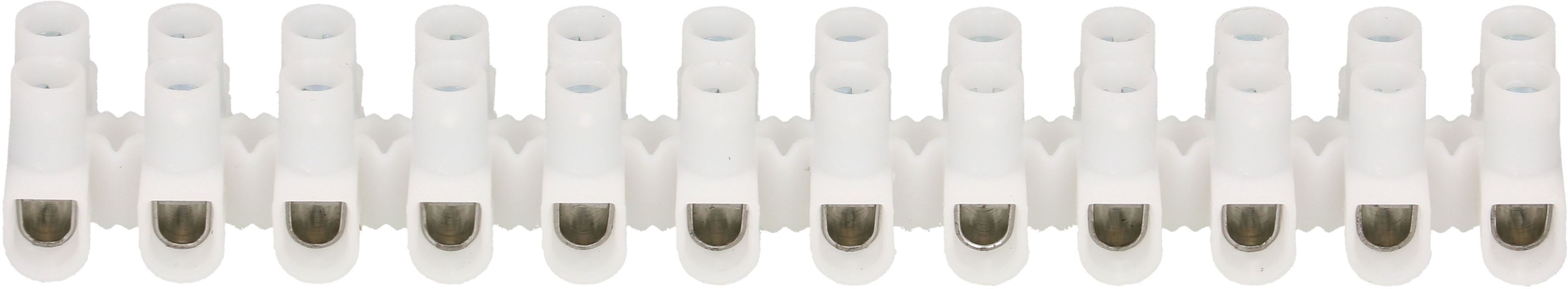 barrete de bornes EKL 1 S 1.5-6mm2 12 pôles blanc