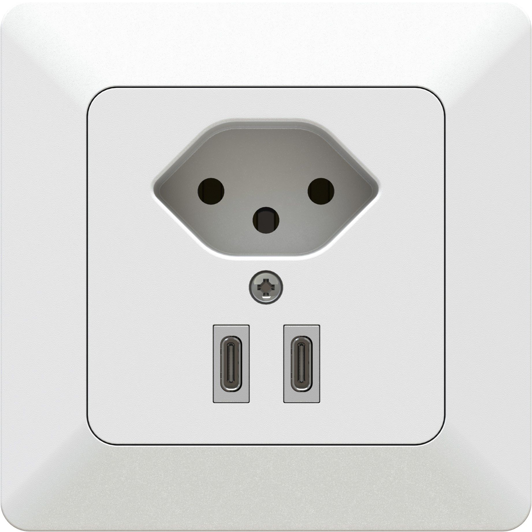 piccola combinazione tipo 13 / USB-C+C 20W INC priamos bianco