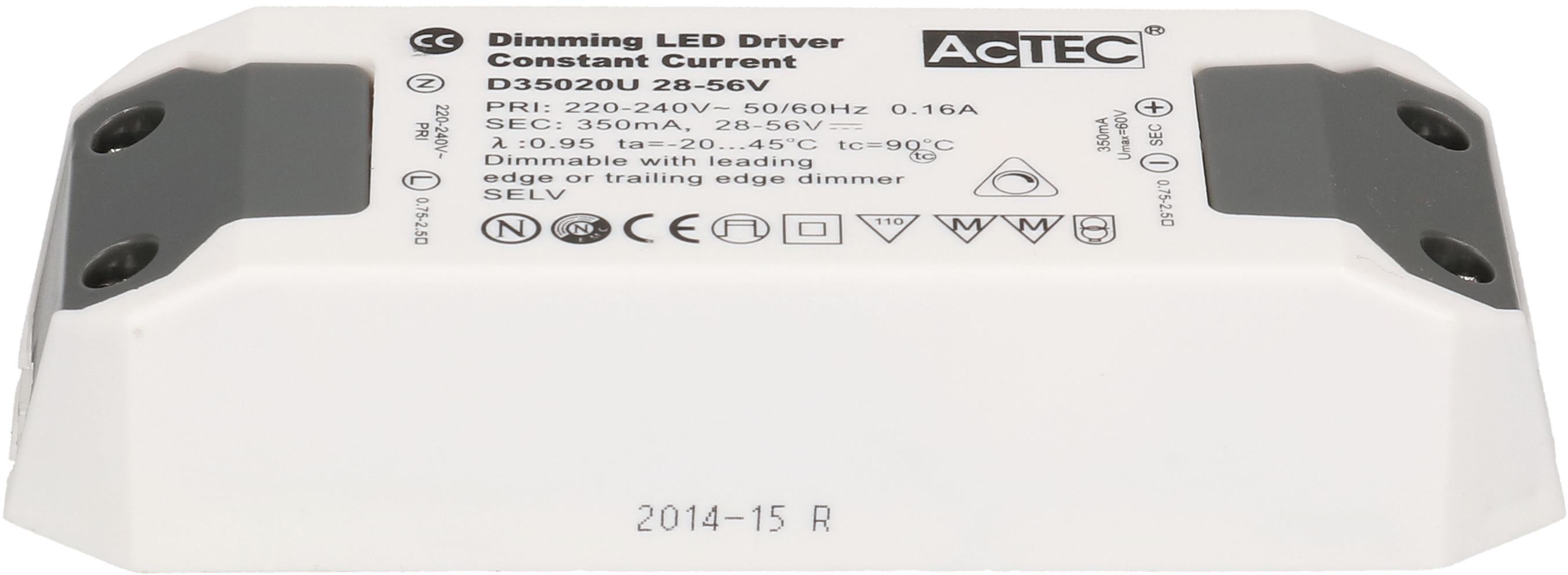 Driver constant LED 350mA 20W