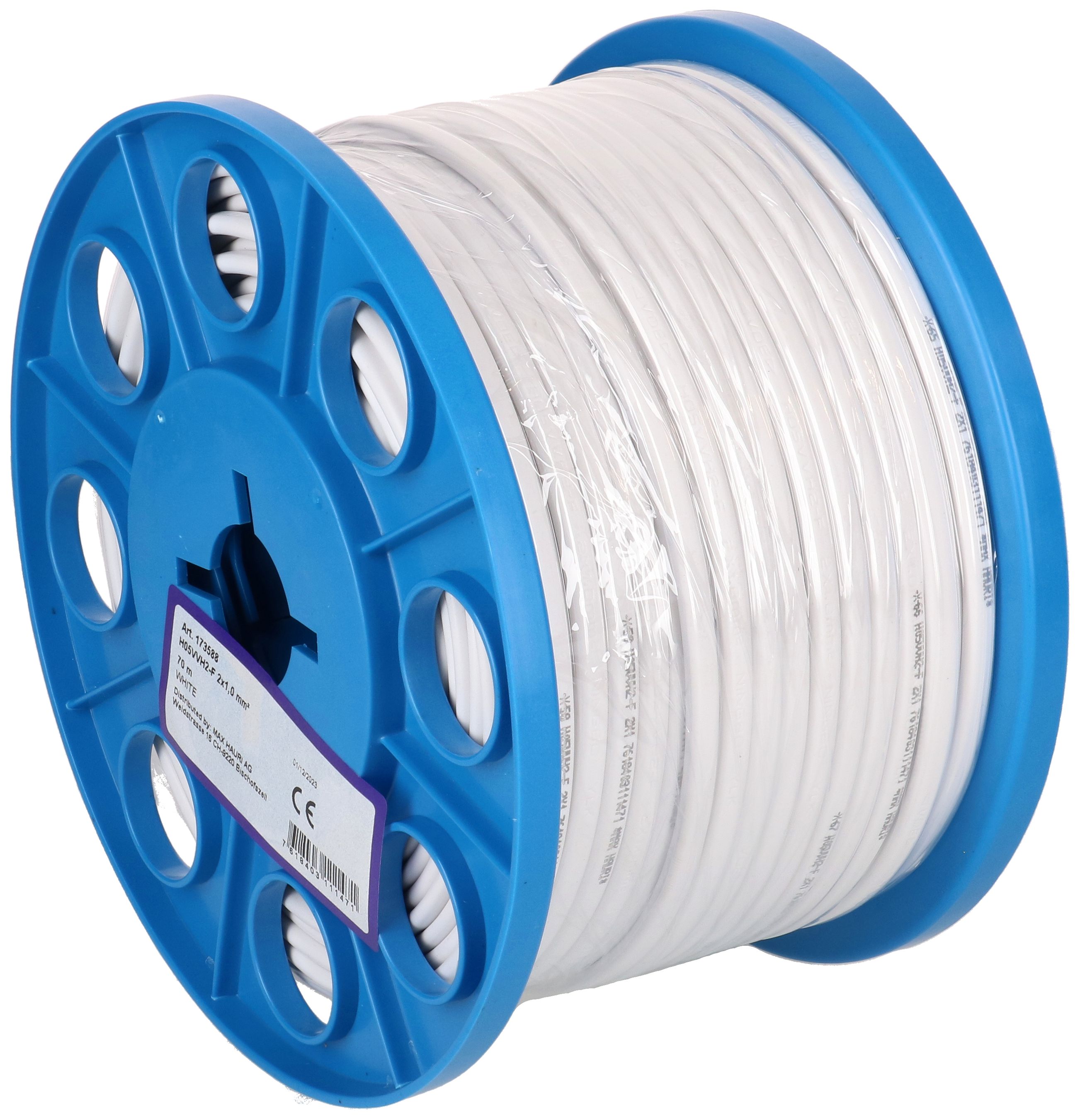 Cable H05VVH2-F 2x1.0m㎡ 70m
