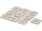 Cable ties mount pad 19x19mm white