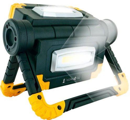 projecteur de travail rechargeable LED 2x 10W pivotant à 360°