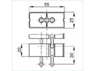 Kabelschlange Cube schwarz RAL 9005