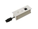 INTRO2.0 bloc multiprise blanc 1x type 13 1x USB-C 60W 1x vide