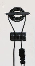 Klampe aus Nylon 165mm schwarz