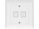 Telefon/Netzwerk 2xRJ45 Kat. 6 UP Kallysto weiss