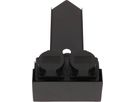 prises de jardin 2x type 13 IP55 avec pique amovible noir
