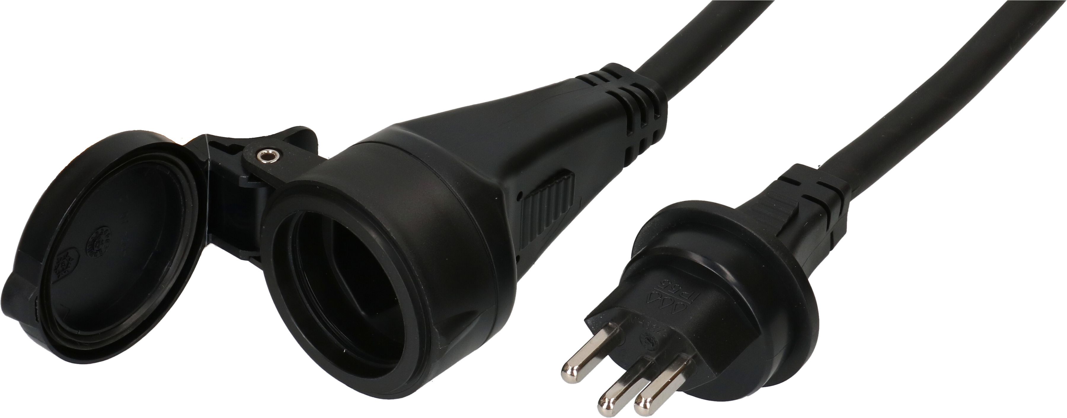 IP55 Verlängerung H07RN-F3G2.5 10m schwarz Typ 23 / Typ 23