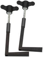 SUPRA Flügelgriff Befestigungsset schwarz / 2 Stück