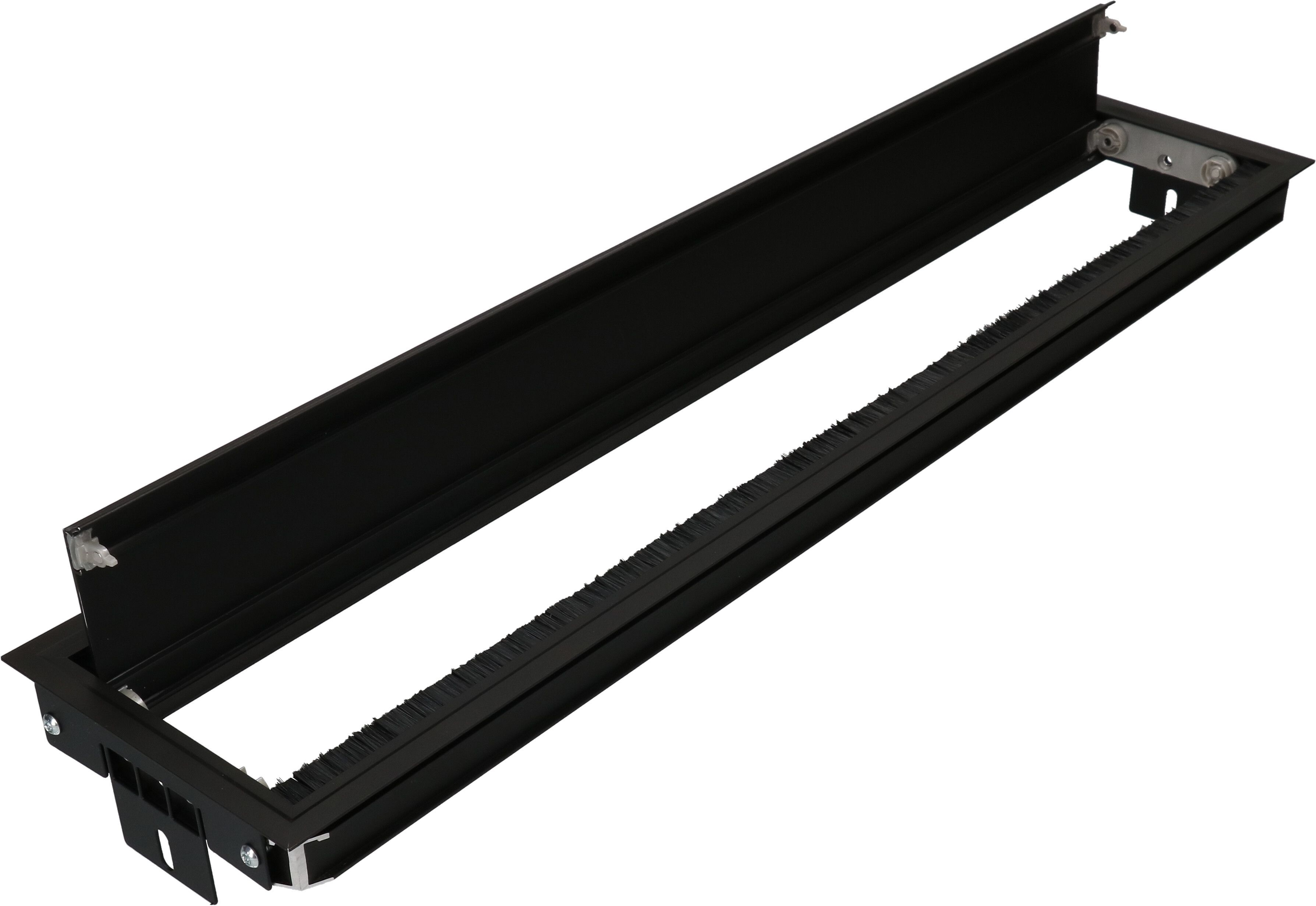 Duo plus Cover Einbaurahmen lang schwarz inkl. Befestigung