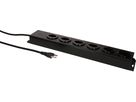 Steckdosenleiste Power Line 6x Typ 23 schwarz/schwarz 1.5m