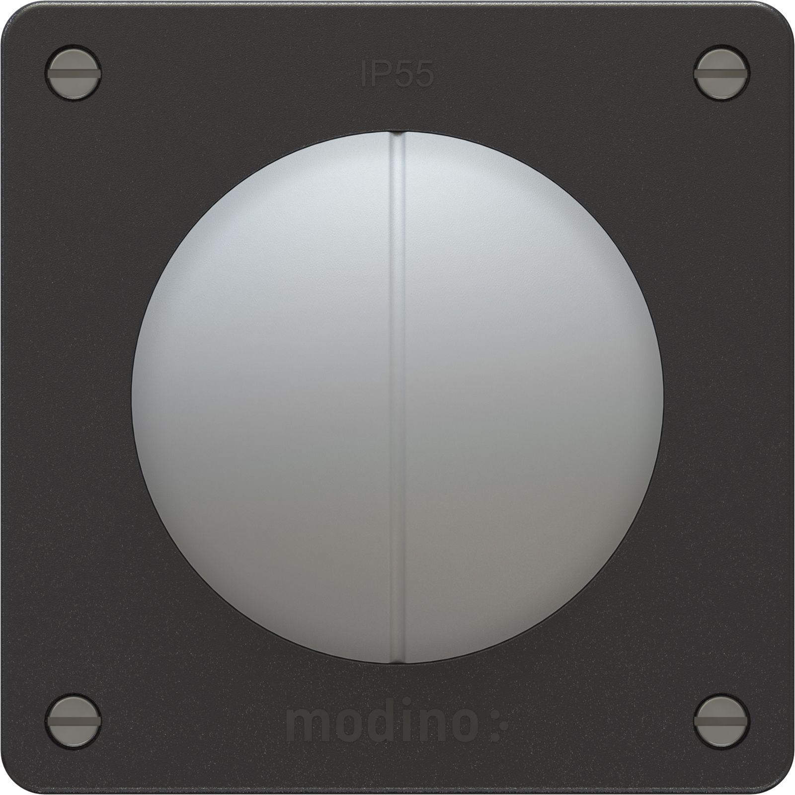 Doppel-Druckschalter Schema 3+3 UP exo IP55 schwarz