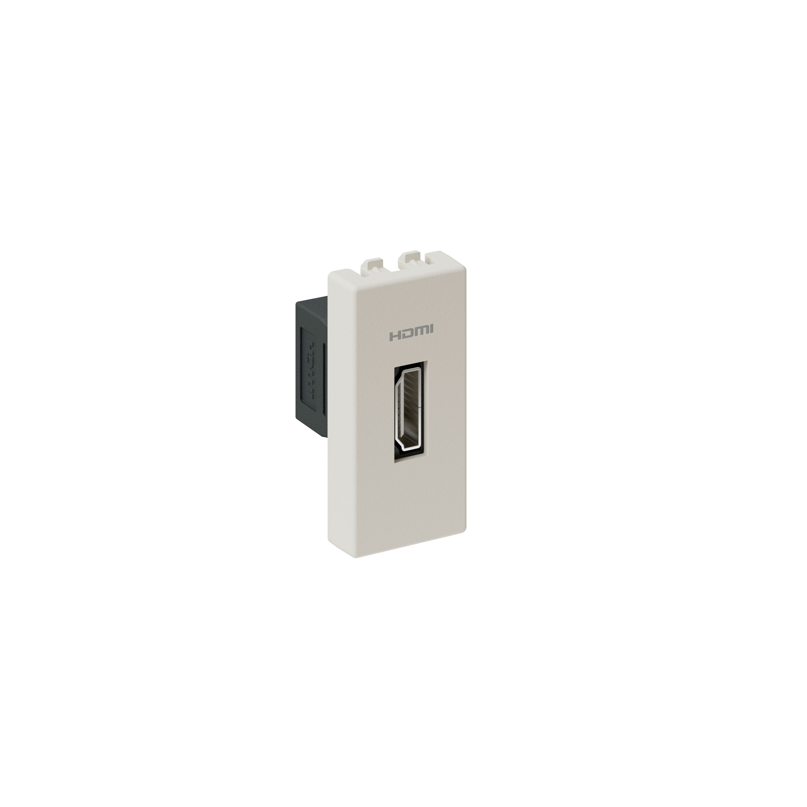 Multimedia-Zubehör 45x22.5 weiss 1x HDMI 2.0