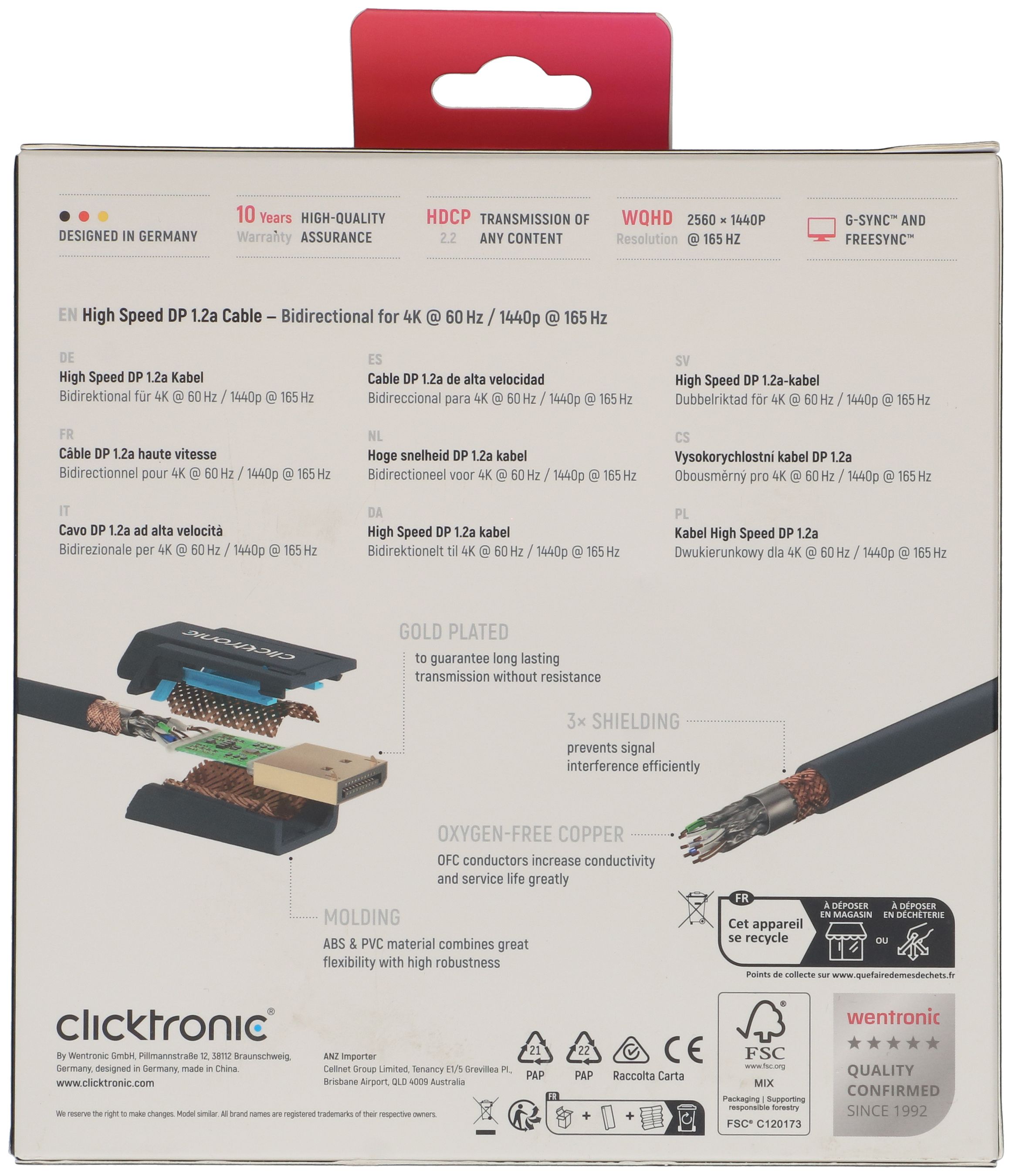 cavo DisplayPort 5m