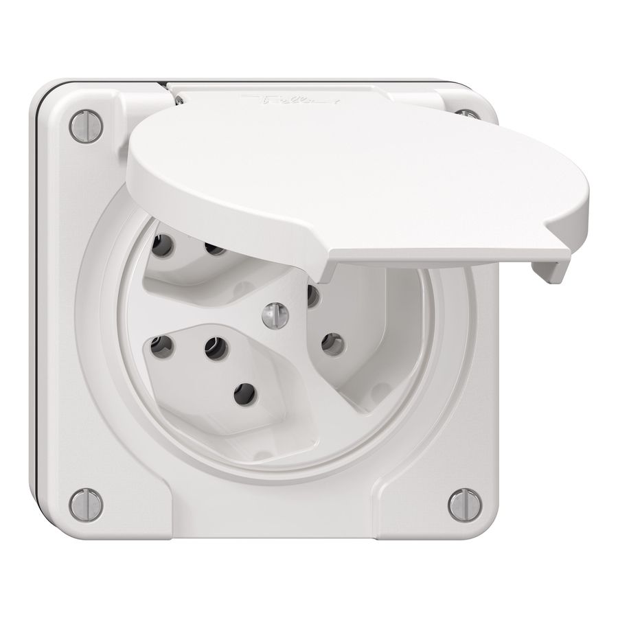prise 3x type 13 ta.1x1 ENC Nevo blanc