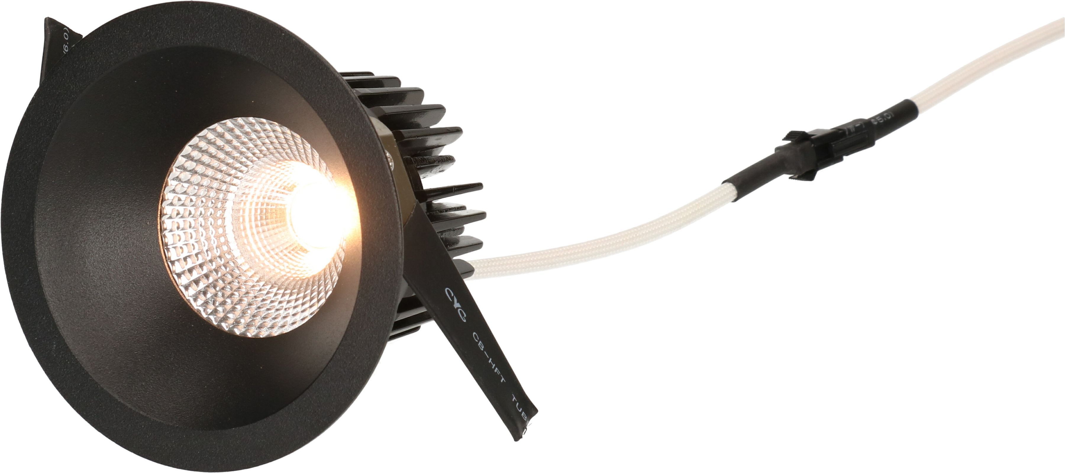 LED-Einbauspot "ATMO 80" DALI schwarz, 3000K, 960lm, 38°