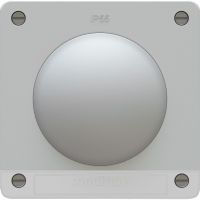Drucktaster Sonnerie +Name. Einsatz +Frontset exo IP55 grau
