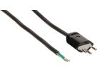 câble secteur 3G1.0 5m noir blindé avec fiche type 12