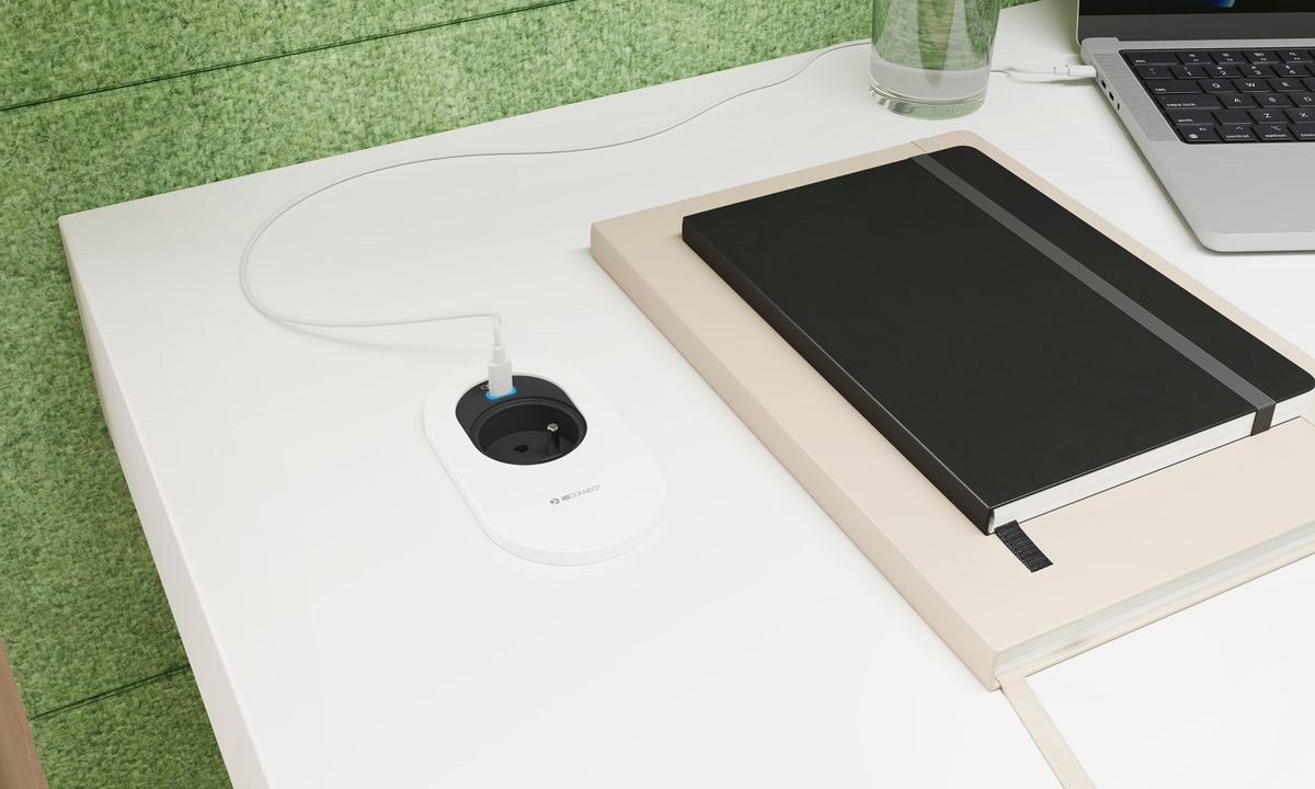 ORBIT Steckdoseneinheit weiss 1x Typ 13 1x USB-C 60W