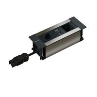 INTRO2.0 Steckdoseneinheit eloxiert 1x Typ 13 1x USB-A/C 1x Leer