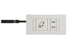 INTRO2.0 Steckdoseneinheit weiss 1x Typ 13 1x USB A/C