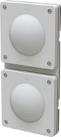 combinaison interrupteur s3 / s3 ta.2x1 ENC exo IP55 gris clair