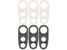scarico della trazione PA 3-fori in linea set: 3x bianco 3x nero