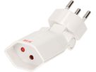 multi adaptateur clip-clap 1x type 13 3 pôles blanc