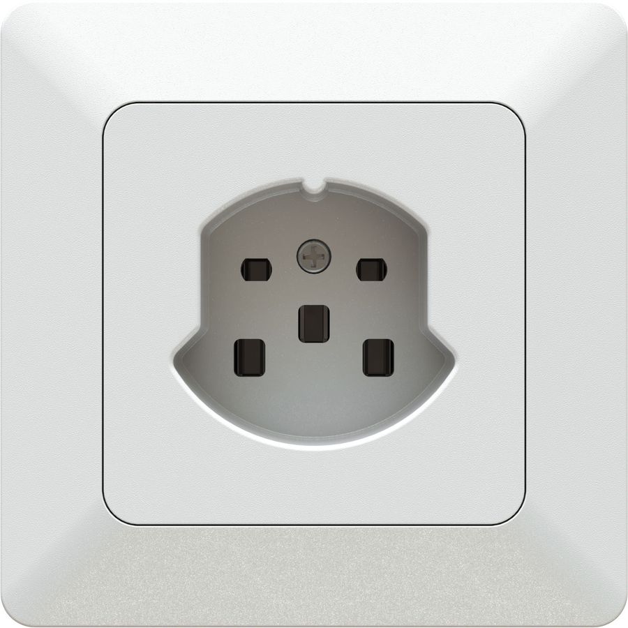 Flush-type wall socket 1x type 25 priamos white
