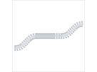 serpente del cavo Pro 80 1.00m argento RAL9006