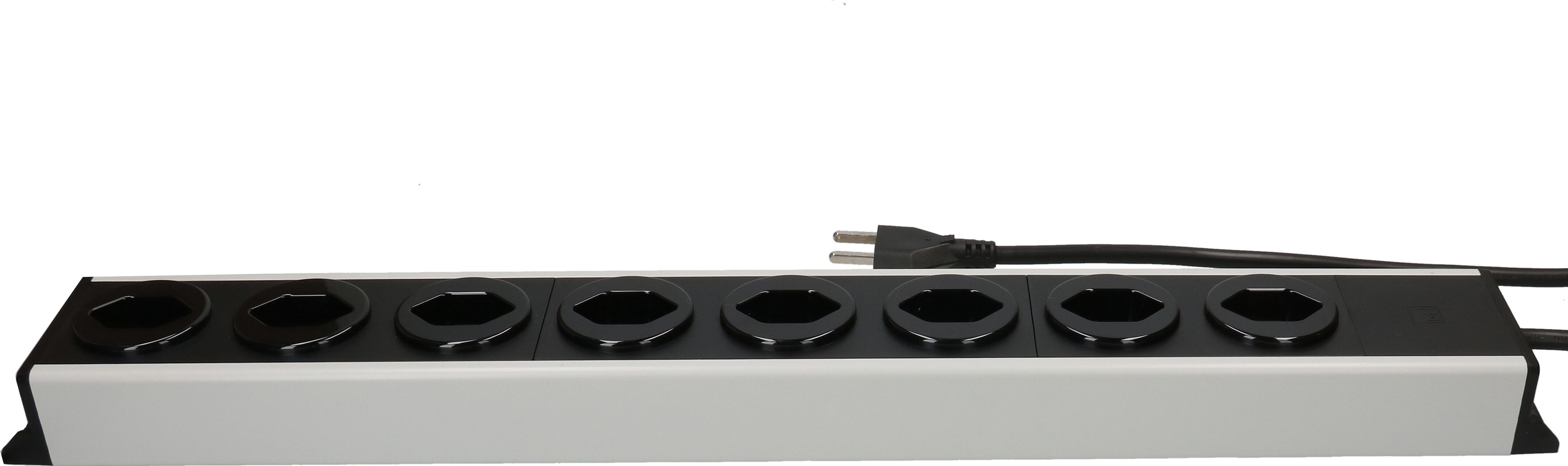 multipresa Power Line 8x tipo 23 grigio/nero 1.5m